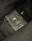 VETEMENTS SS19 RHINESTONE EMBELLISHED STRAIGHT DENIM  ‘BLACK’