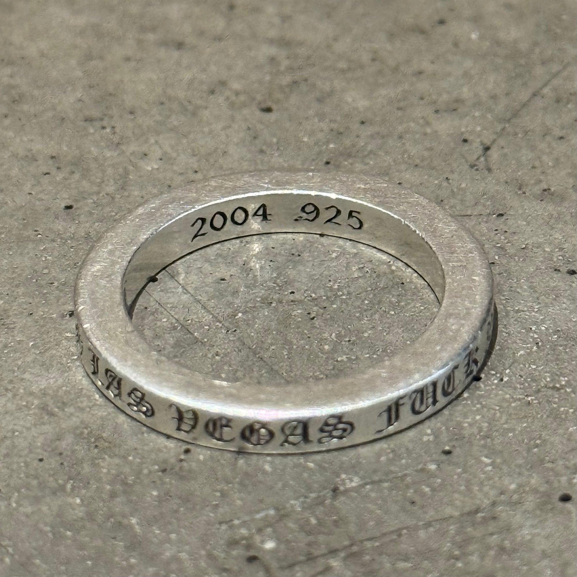 CHROME HEARTS 3MM LAS VEGAS F*CK YOU 3MM SPACER RING ‘SILVER’