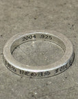 CHROME HEARTS 3MM LAS VEGAS F*CK YOU 3MM SPACER RING ‘SILVER’