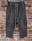 RICK OWENS DRKSHDW DRAWSTRING CROPPED PANTS ‘DARK DUST’