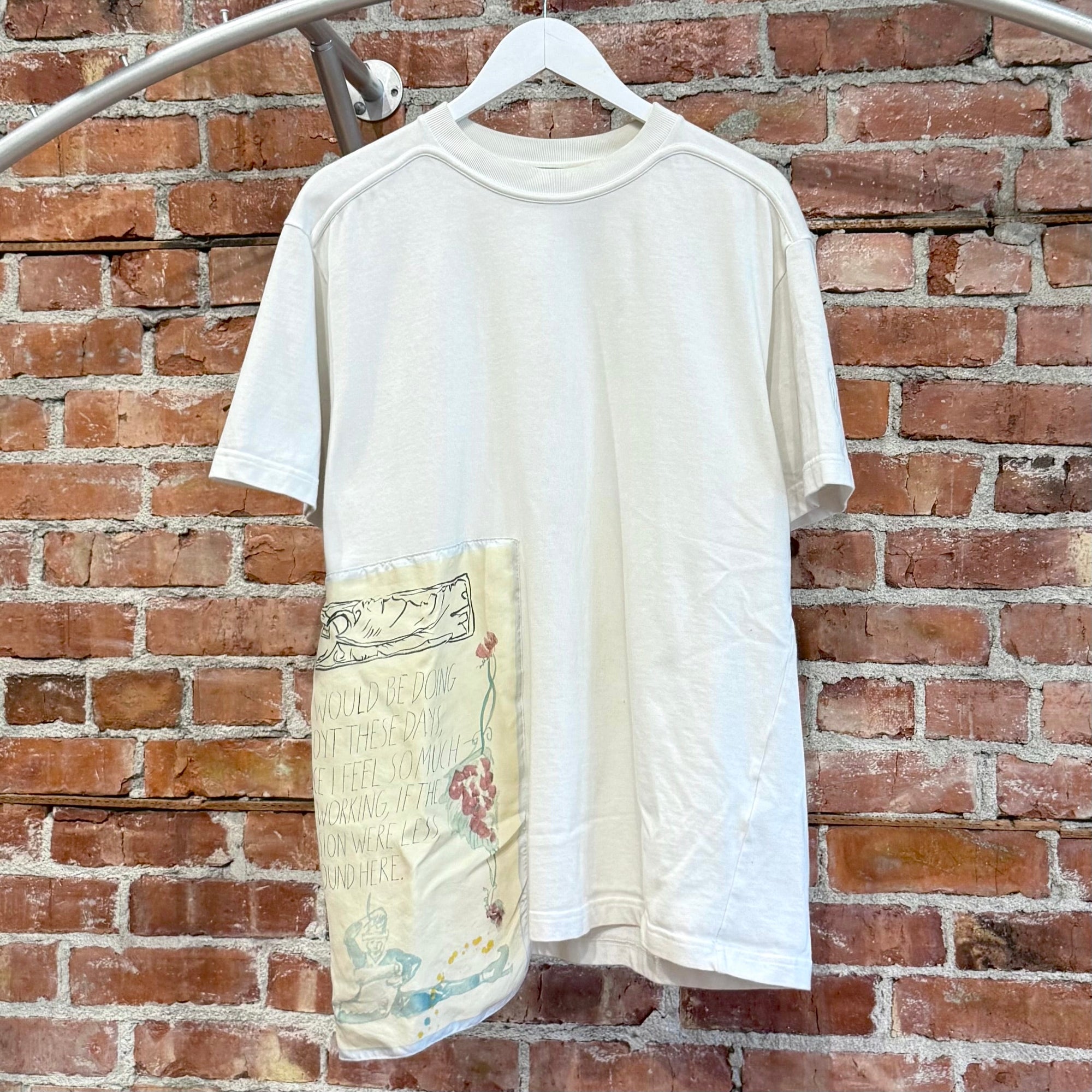 DIOR X RAYMOND PETTIBON SEWN SCRIPT TEE ‘WHITE’