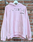 BALENCIAGA SS23 STENCIL LOGO HOODIE ‘PINK’