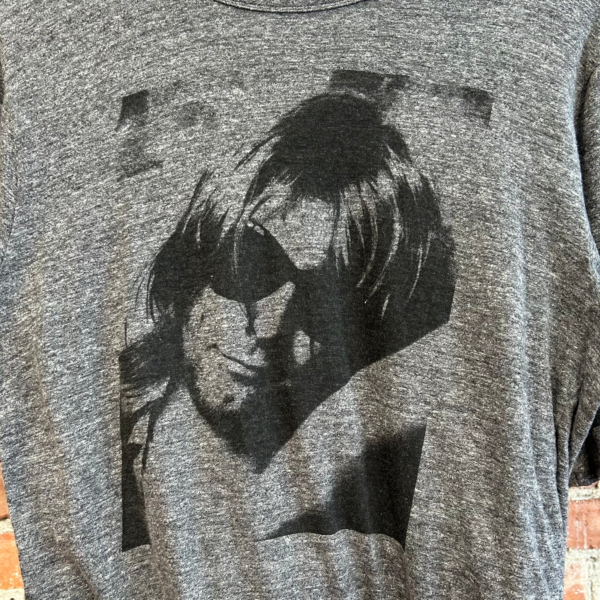 HYSTERIC GLAMOUR X KURT COBAIN JERSEY TEE 'GREY/BLACK'