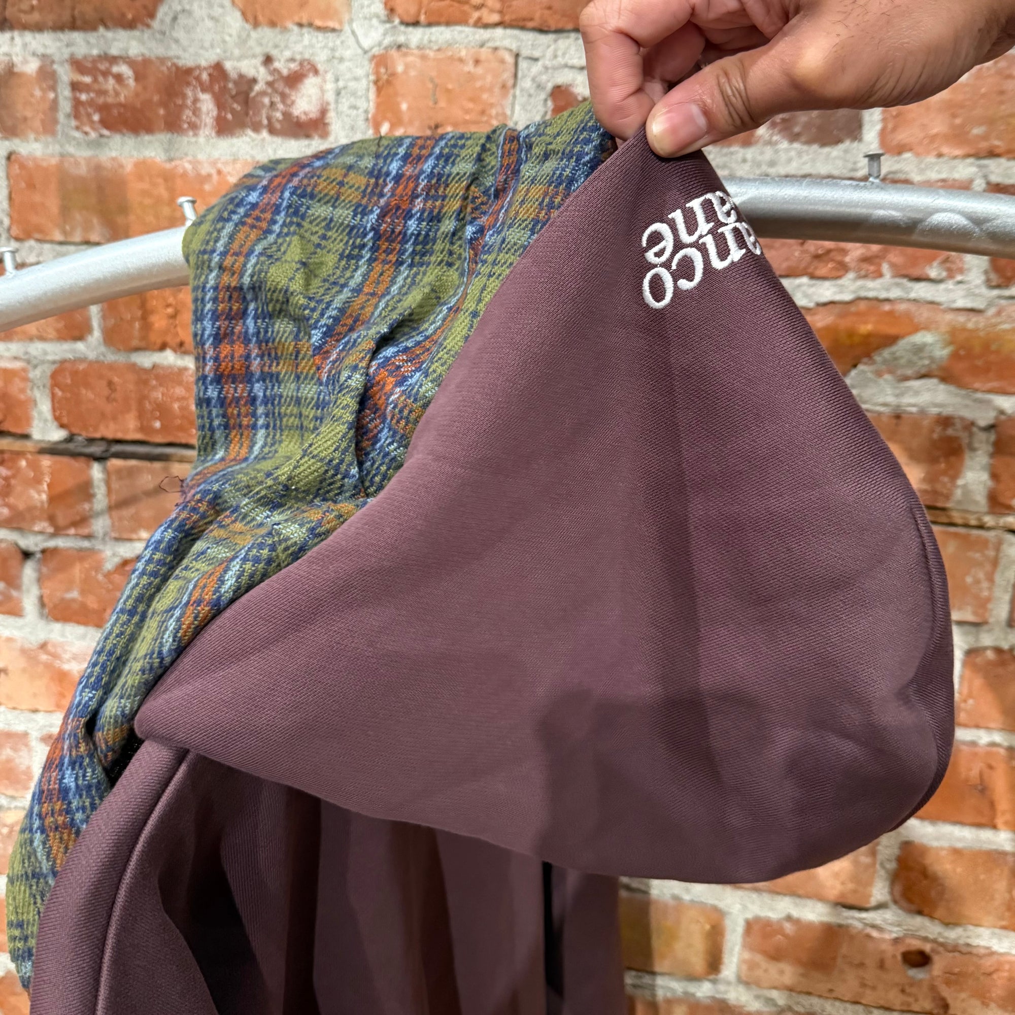 BLANCO LANE SCARF ZIP HOODIE ‘MAROON’