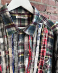 NEEDLES REBUILD RIBBON CUT FLANNEL ‘MULTI’