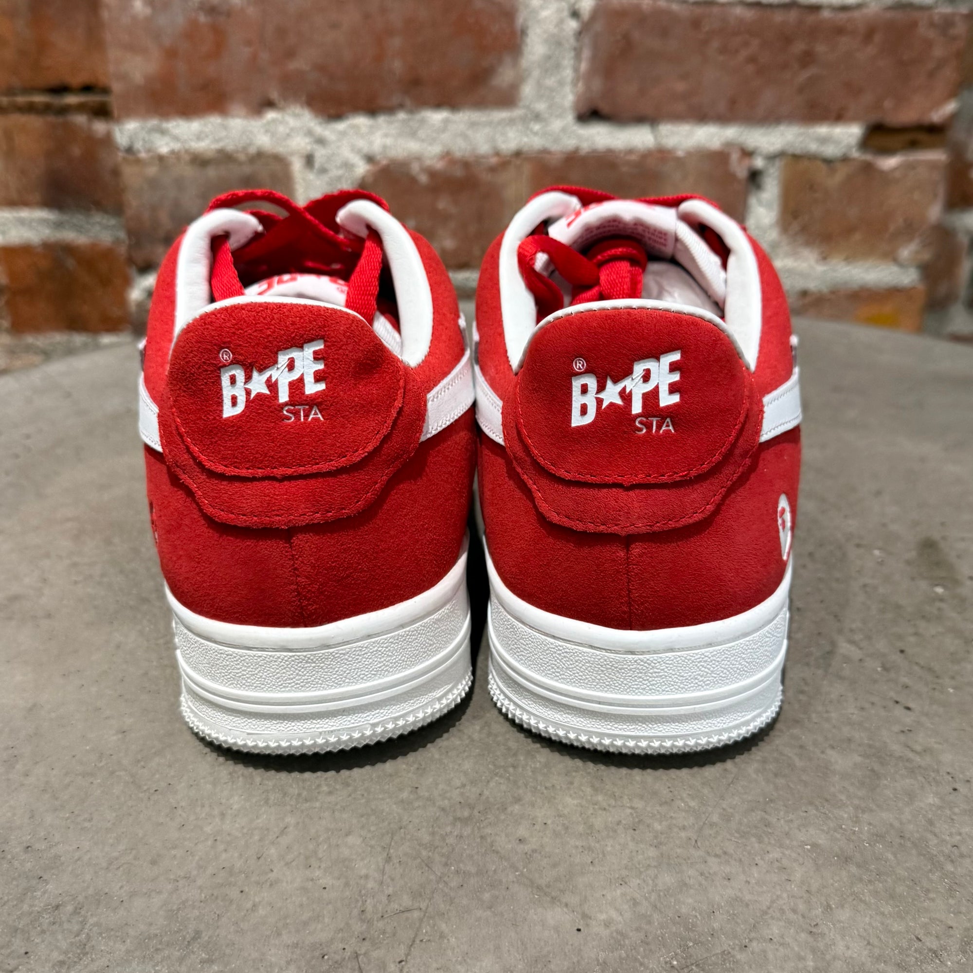BAPE BAPESTA SUEDE SNEAKERS ‘RED’