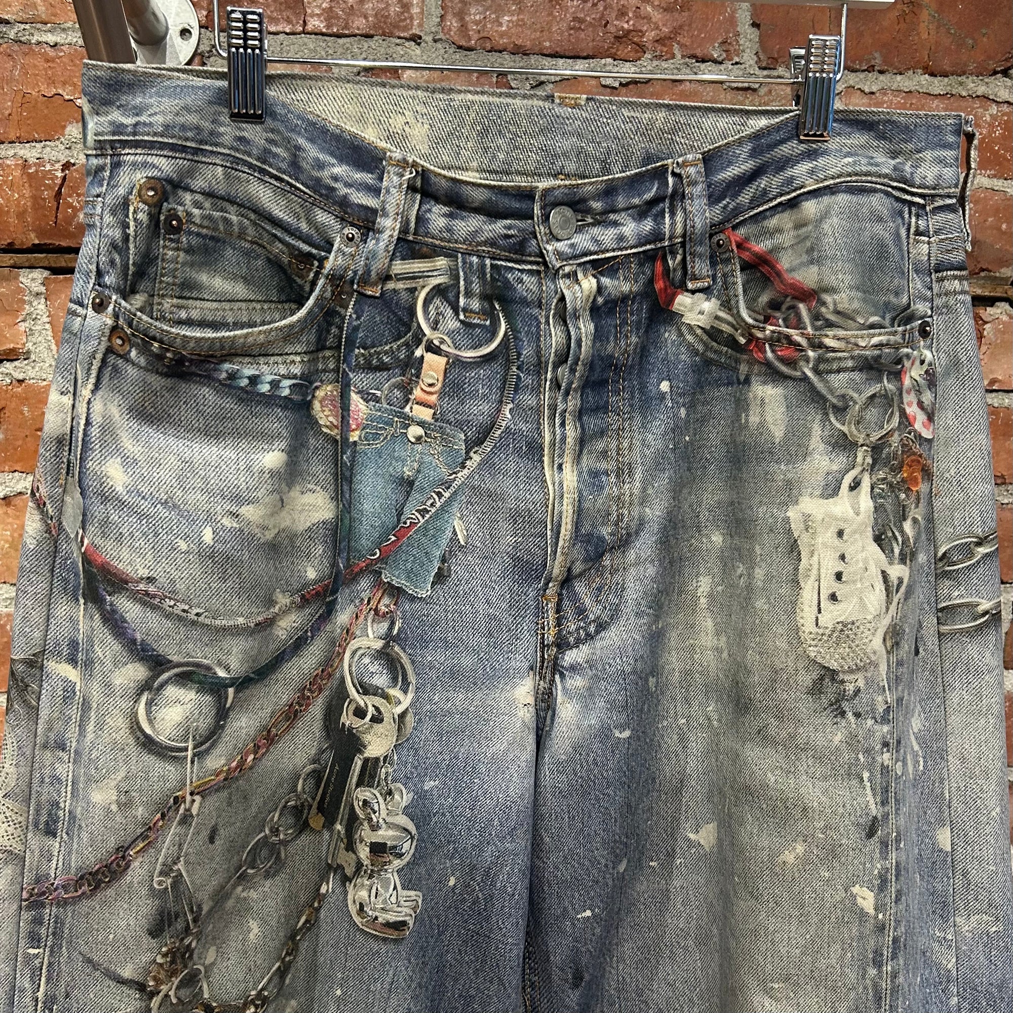 ACNE STUDIOS 1981 TROMPE LOOSE FIT CHAIN DENIM ‘BLUE’