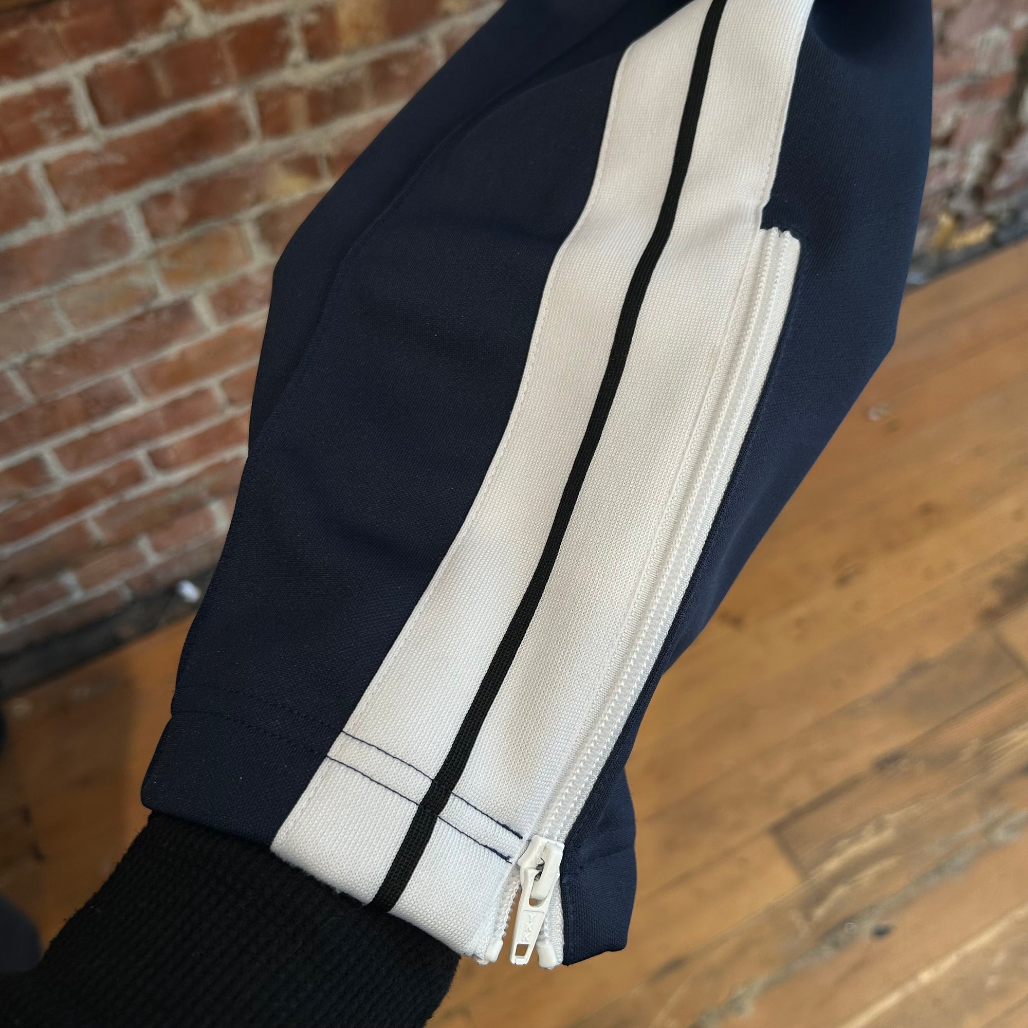 PALM ANGELS SIDE ZIP TRACK PANTS ‘NAVY’