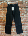 RIEN NOUVEAU WIDE LEG RAW DENIM WORK PANTS ‘BLACK’