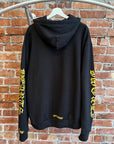 CHROME HEARTS VERTICAL LOGO 1988 PULLOVER HOODIE ‘BLACK/GOLD’