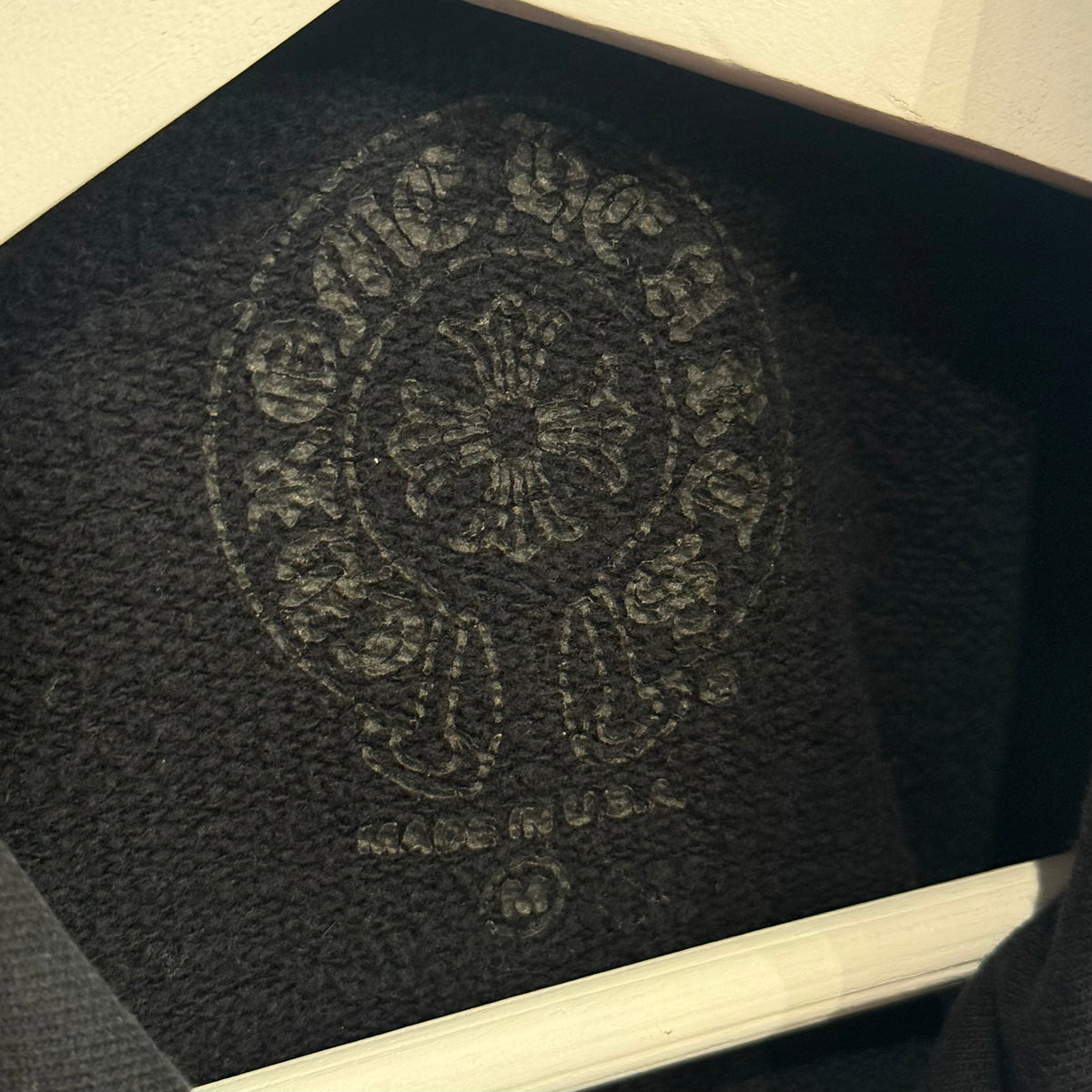 CHROME HEARTS CEMETERY CROSS SPINE PULLOVER HOODIE ‘BLACK’