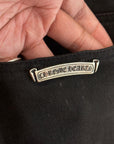 CHROME HEARTS FLEUR KNEE STRAIGHT LEG DENIM ‘BLACK’