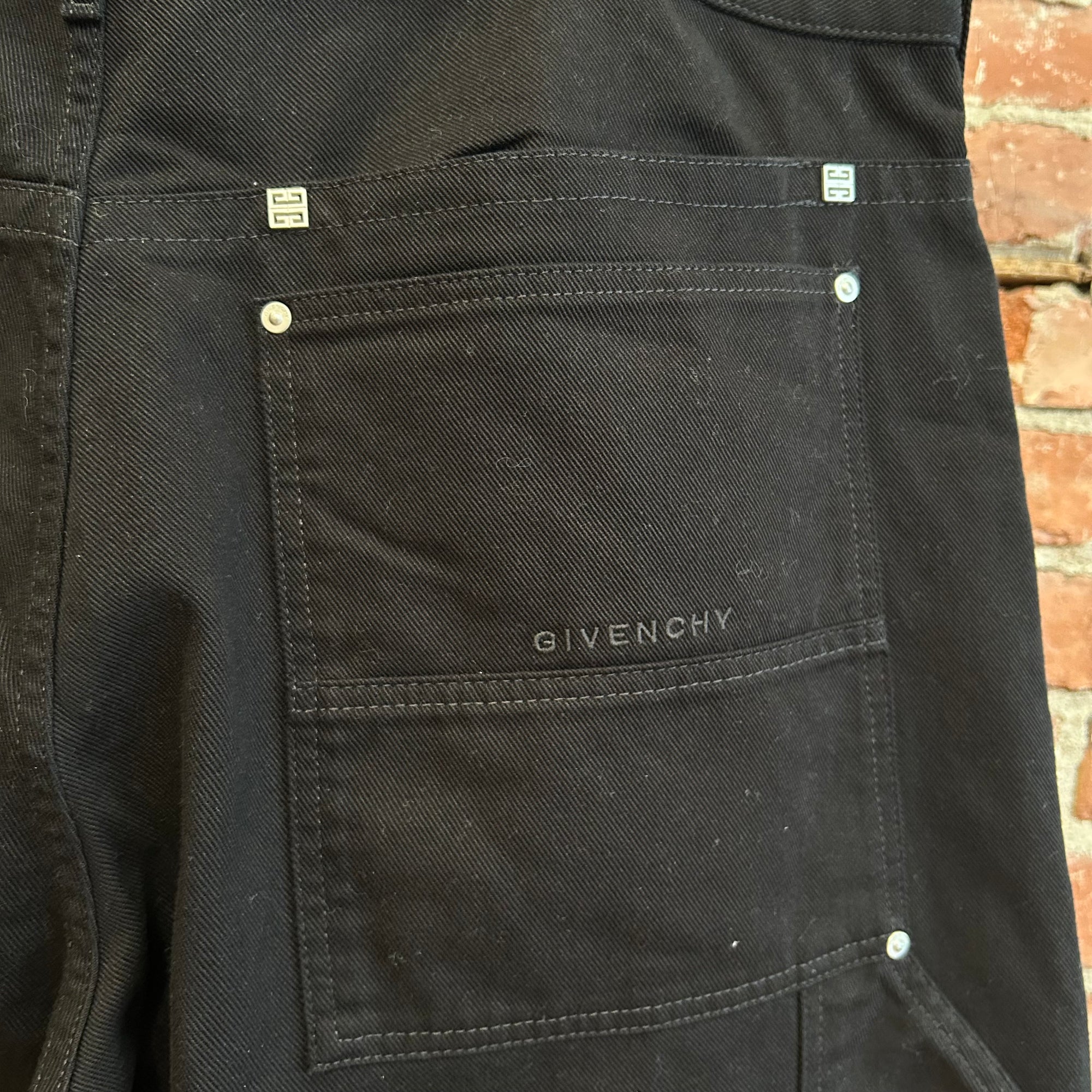 GIVENCHY SS25 CONVERTIBLE DOUBLE KNEE PANTS ‘BLACK’