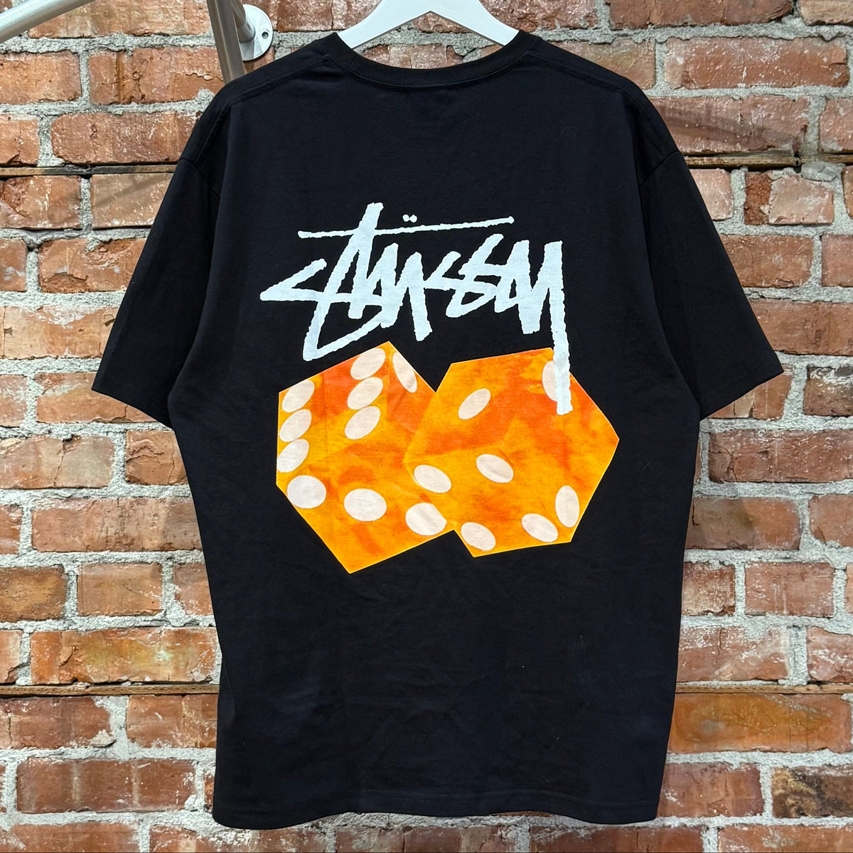 STUSSY DICE LOGO TEE ‘BLACK’