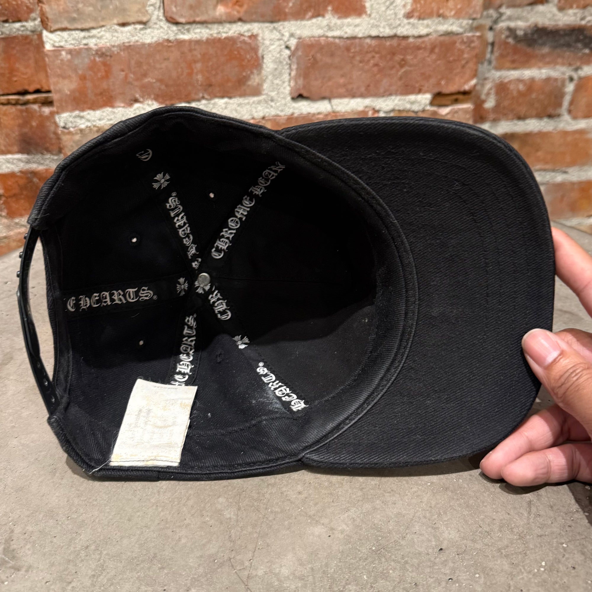 CHROME HEARTS HORSESHOE DENIM HAT ‘BLACK’
