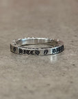 CHROME HEARTS 3MM B*TCH ROLLING STONES SPACER ‘SILVER’
