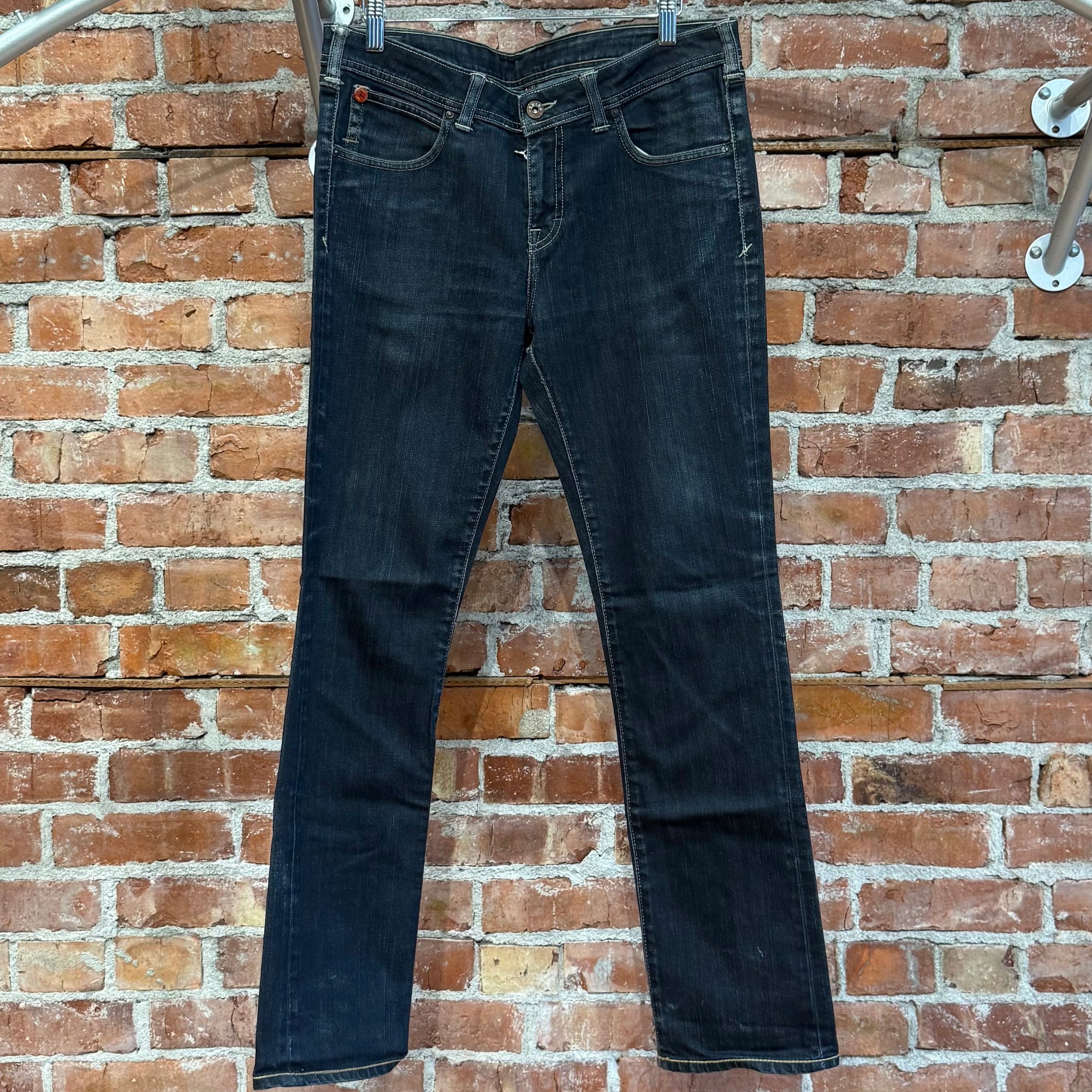 EVISU X PUMA LOW-RISE SLIM STRAIGHT DENIM ‘INDIGO/MINT’