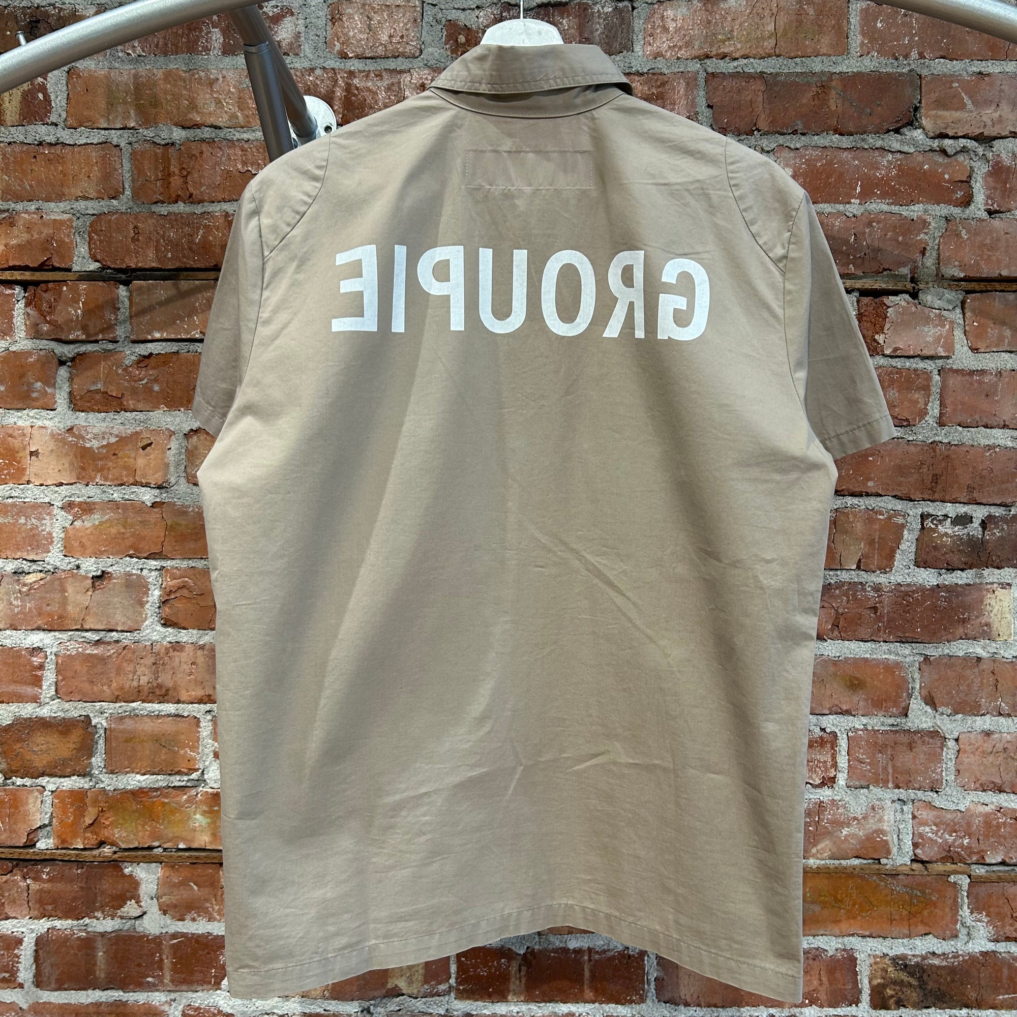 UNDERCOVER SS99 RELIEF WORKING CLASS GROUPIE SHIRT ‘TAN’