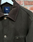 STUSSY VINTAGE WOOL WORK JACKET ‘OLIVE’
