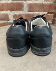 LANVIN LOW TRAINERS ‘BLACK/METALLIC BLUE’