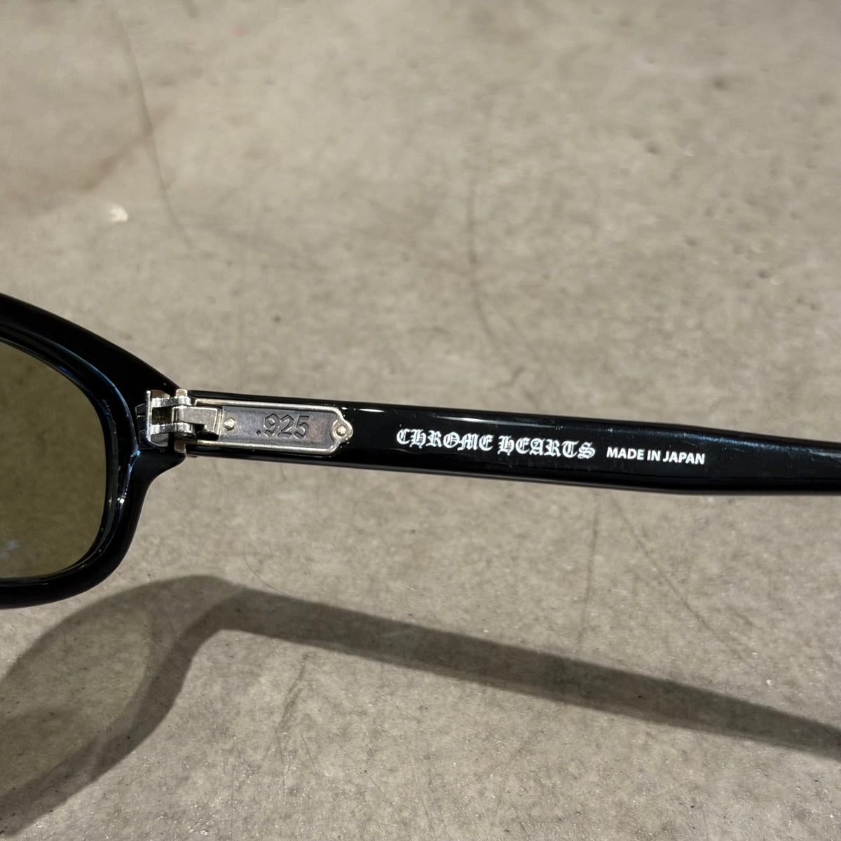 CHROME HEARTS LOWRIDER 50MM SUNGLASSES 'BLACK/GREEN'