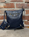BALENCIAGA SMALL DAY MESSENGER CITY BAG ‘NAVY’