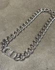 DIOR CD ICON CHAIN NECKLACE 'SILVER'