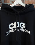 COMME DES GARCONS HOODED PONCHO SWEATSHIRT ‘BLACK’