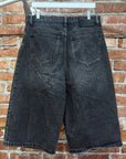 BASKETCASE WIDE BAGGY DENIM SHORTS ‘BLACK’