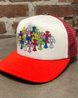CHROME HEARTS MULTICOLOR CEMETERY TRUCKER ‘RED’