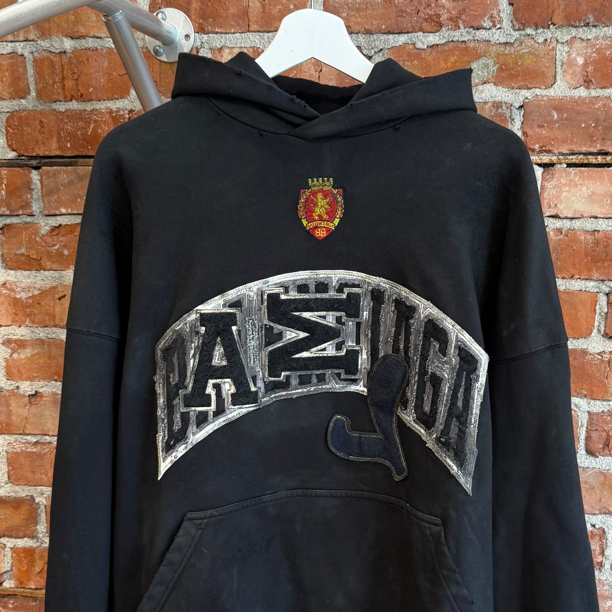 BALENCIAGA SS23 SKATER GRAFFITI HOODIE ‘BLACK’