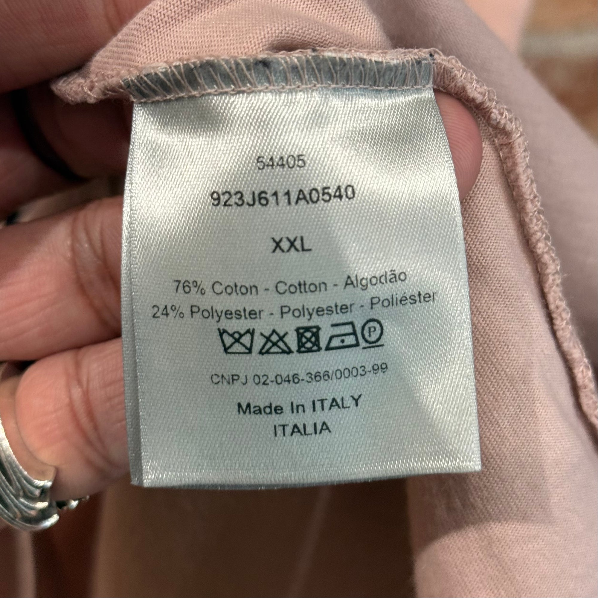 DIOR OBLIQUE LOGO DISTRESSED TEE ‘PINK’