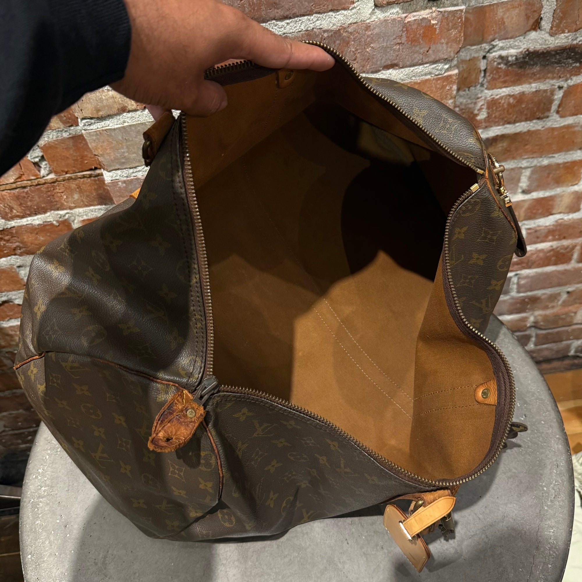 LOUIS VUITTON MONOGRAM KEEPALL 50 DUFFLE BAG ‘BROWN’