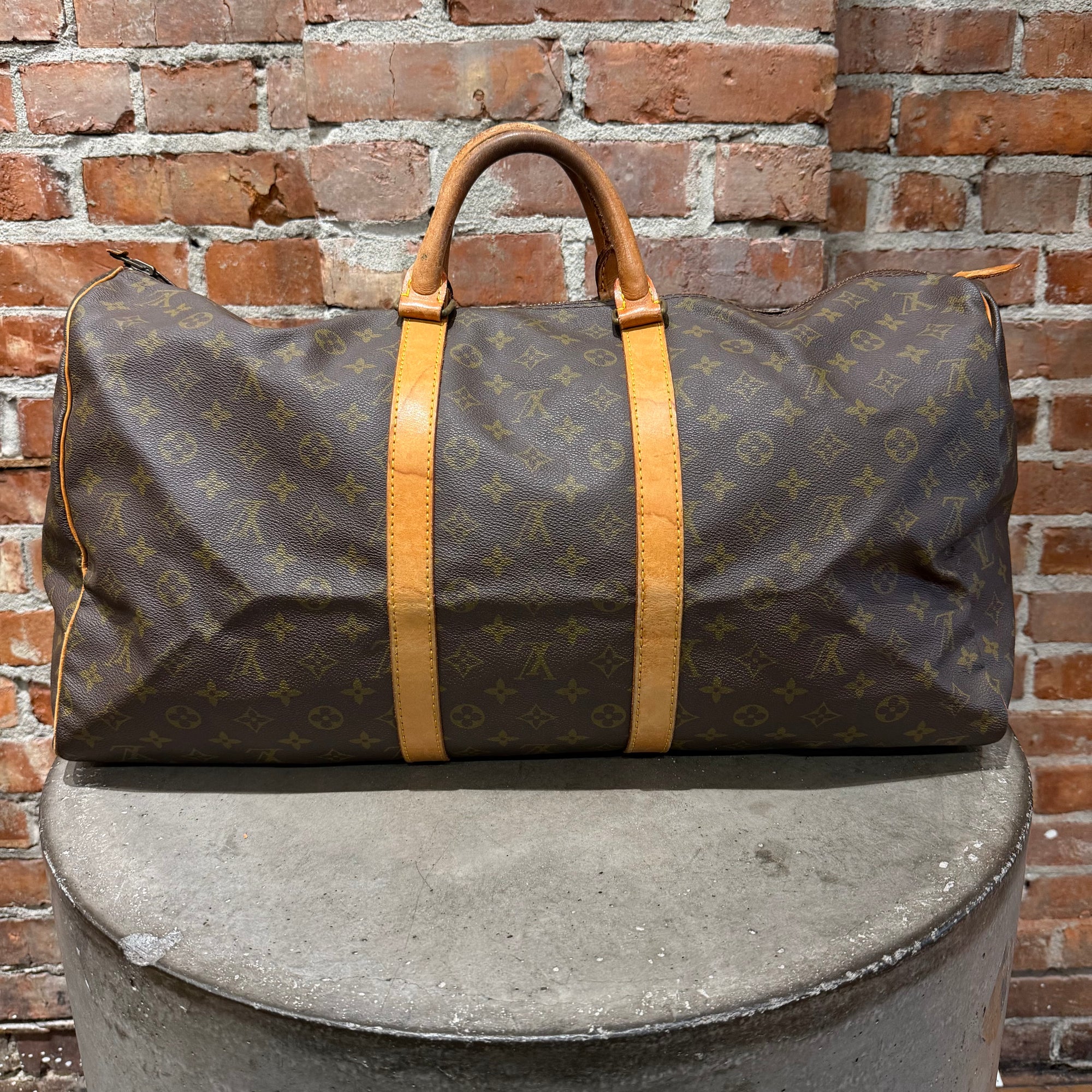 LOUIS VUITTON MONOGRAM KEEPALL 50 'BROWN'