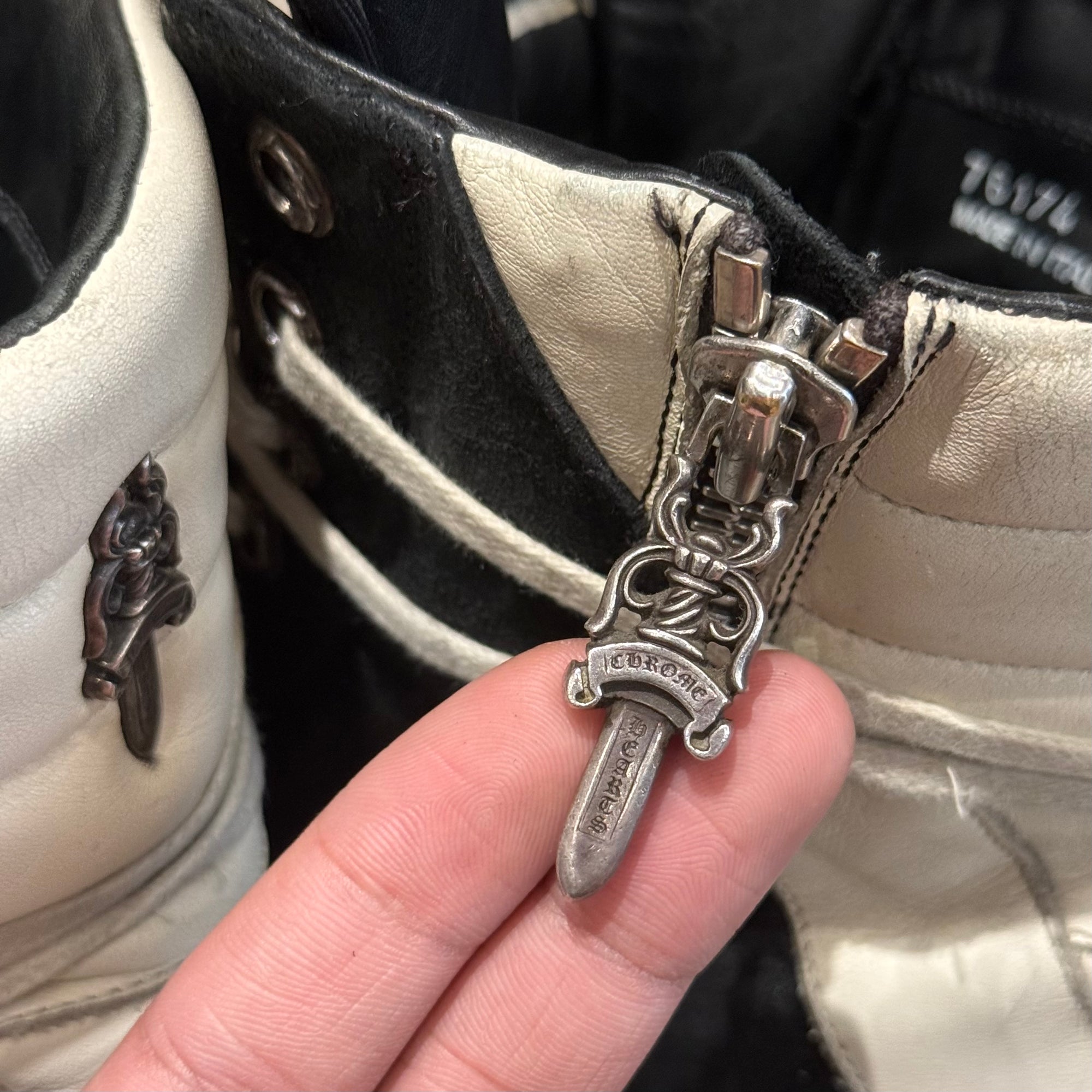 CHROME HEARTS X RICK OWENS GEOBASKET SNEAKERS ‘BLACK’