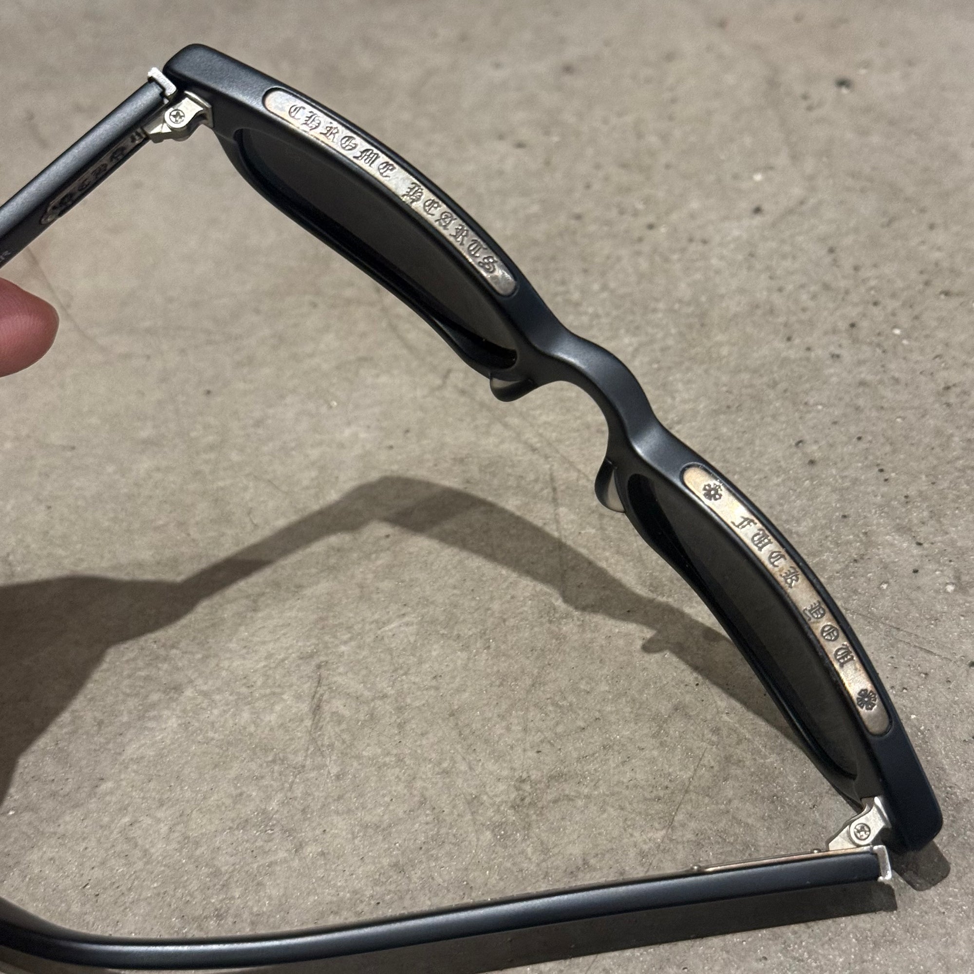 CHROME HEARTS MATTE LOWRIDER SUNGLASSES ‘BLACK’