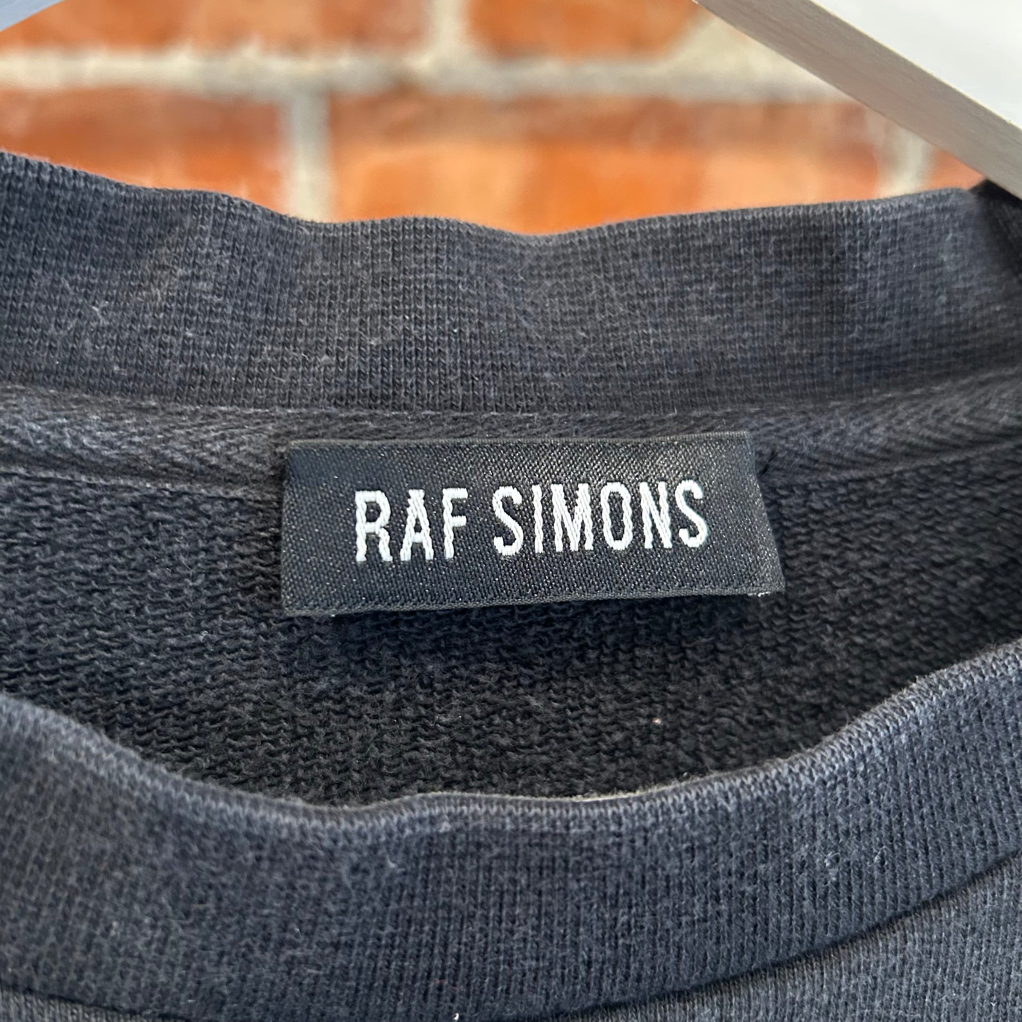 RAF SIMONS SS15 GREEN EYE CREWNECK TEE ‘BLACK’