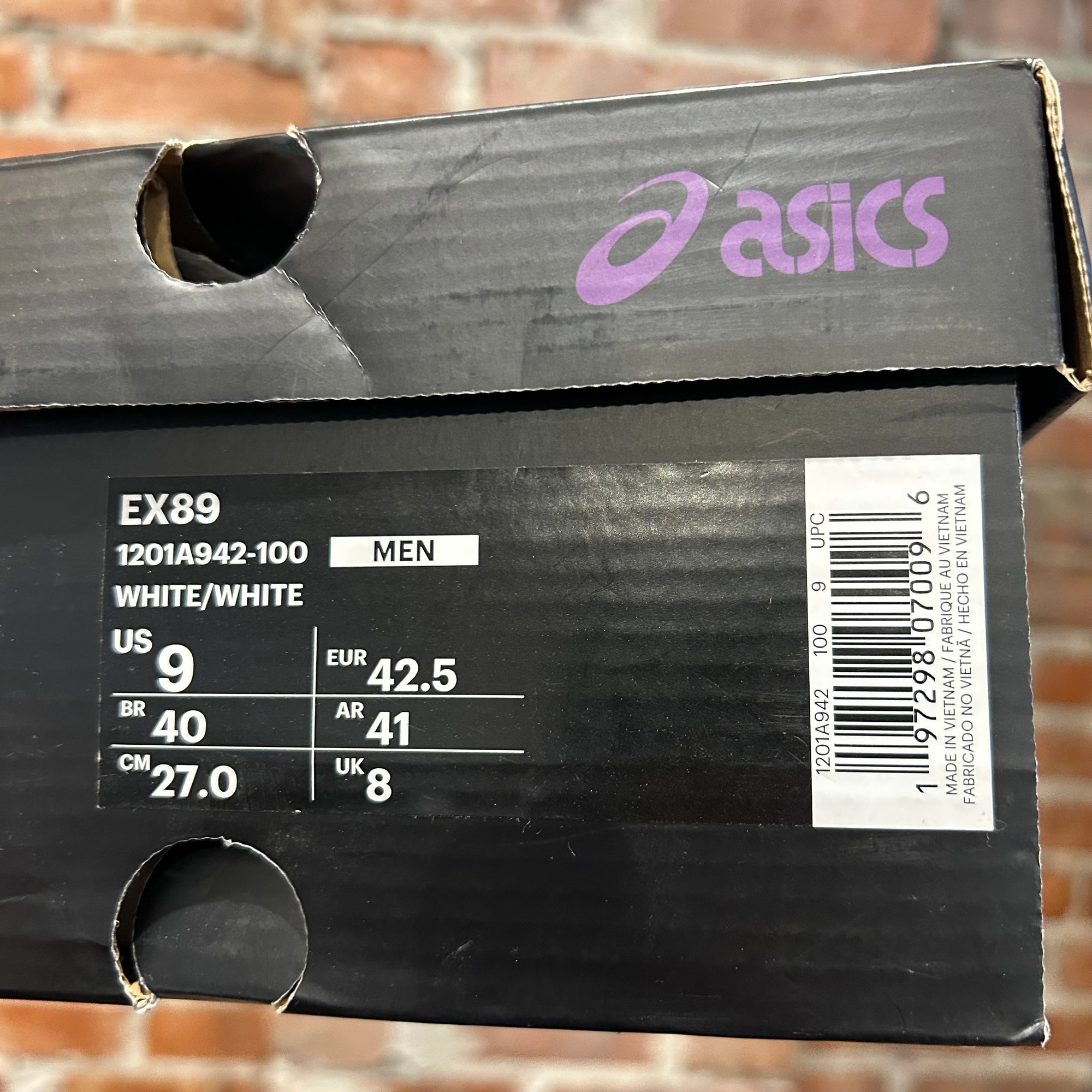 NEEDLES x ASICS EX89 SNEAKERS ‘WHITE/PURPLE’