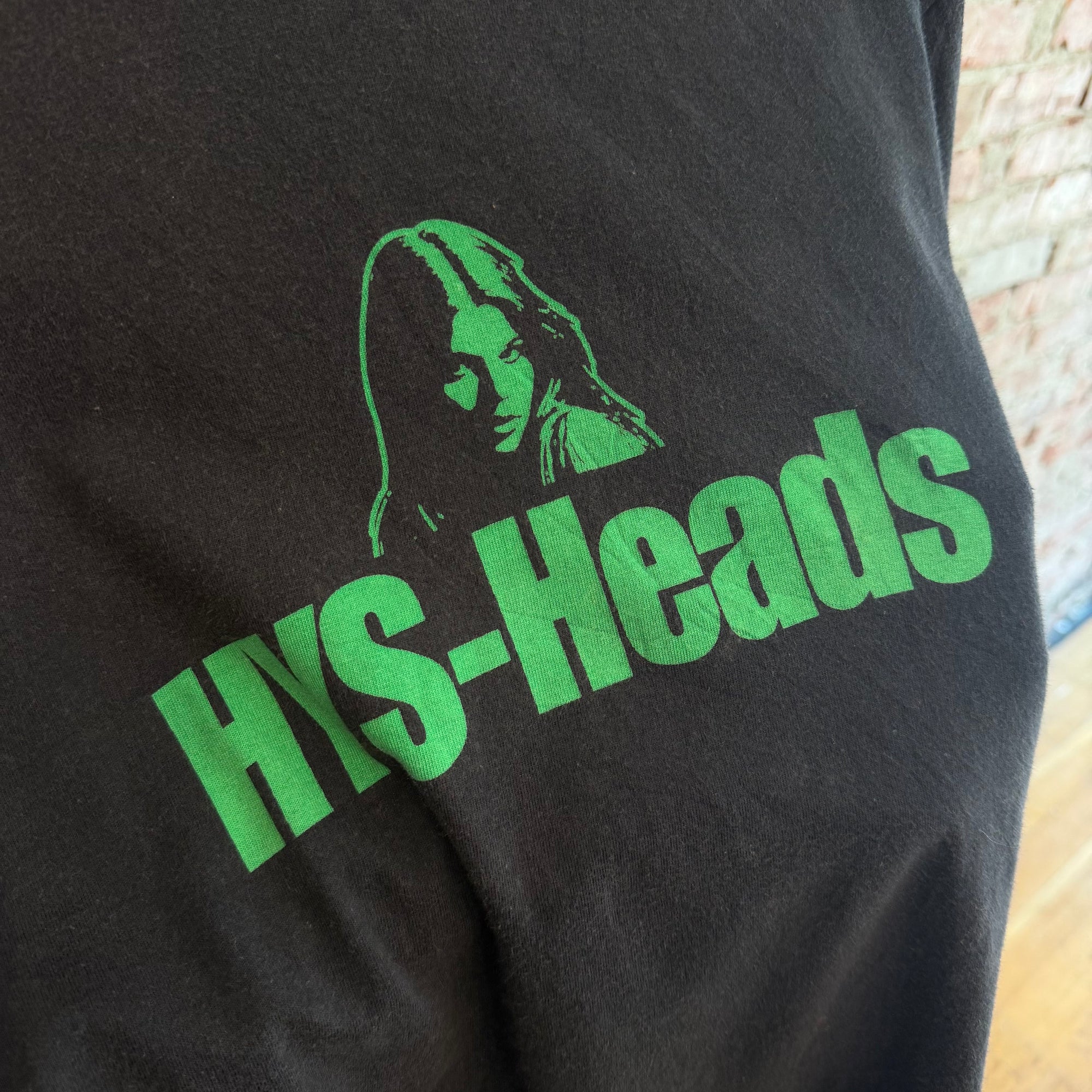HYSTERIC GLAMOUR HYS-HEADS TEE ‘BLACK/GREEN’