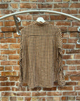 FINAL HOME PLAID BUTTON UP ‘ORANGE’