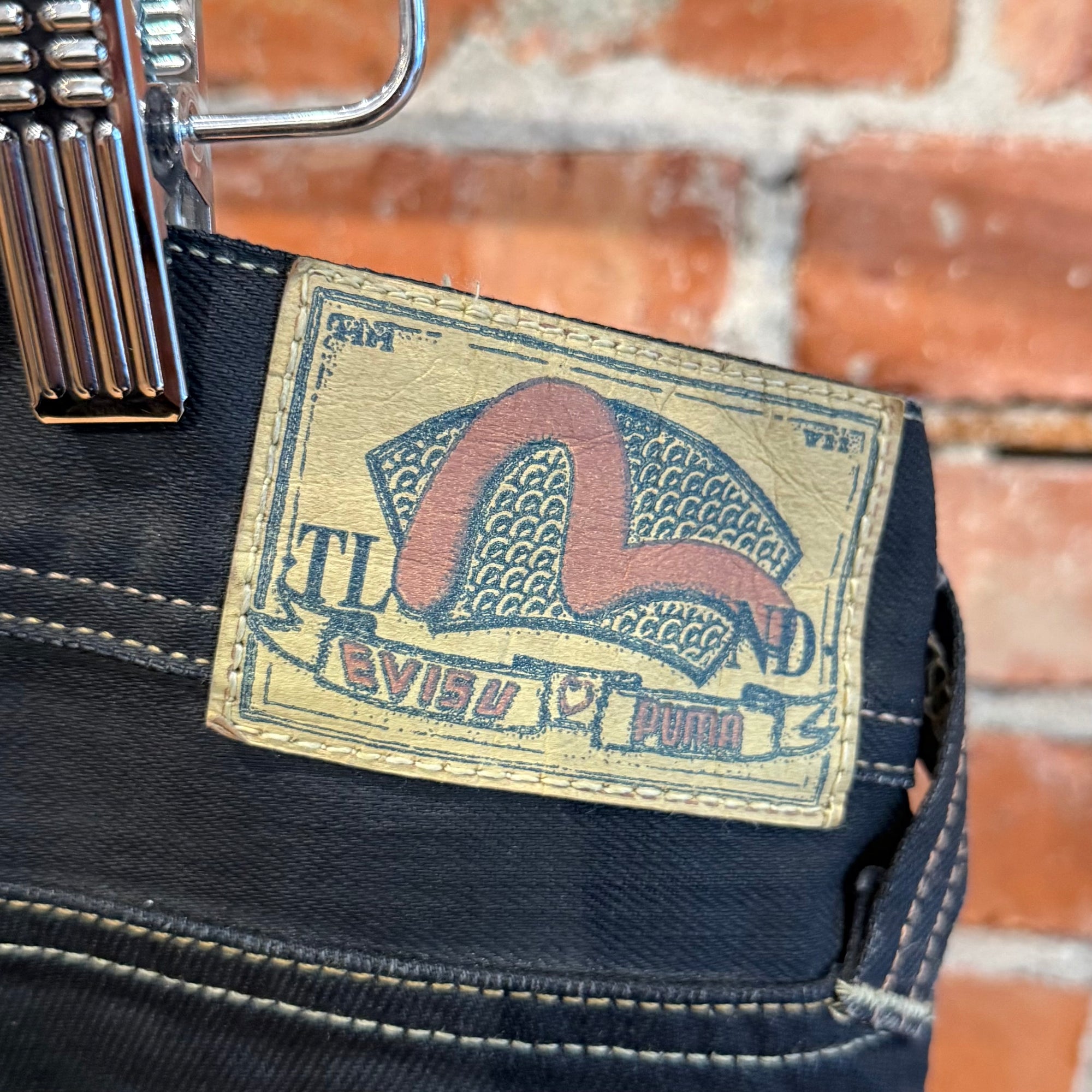 EVISU X PUMA BOOTCUT DENIM 'BLACK/BLACK