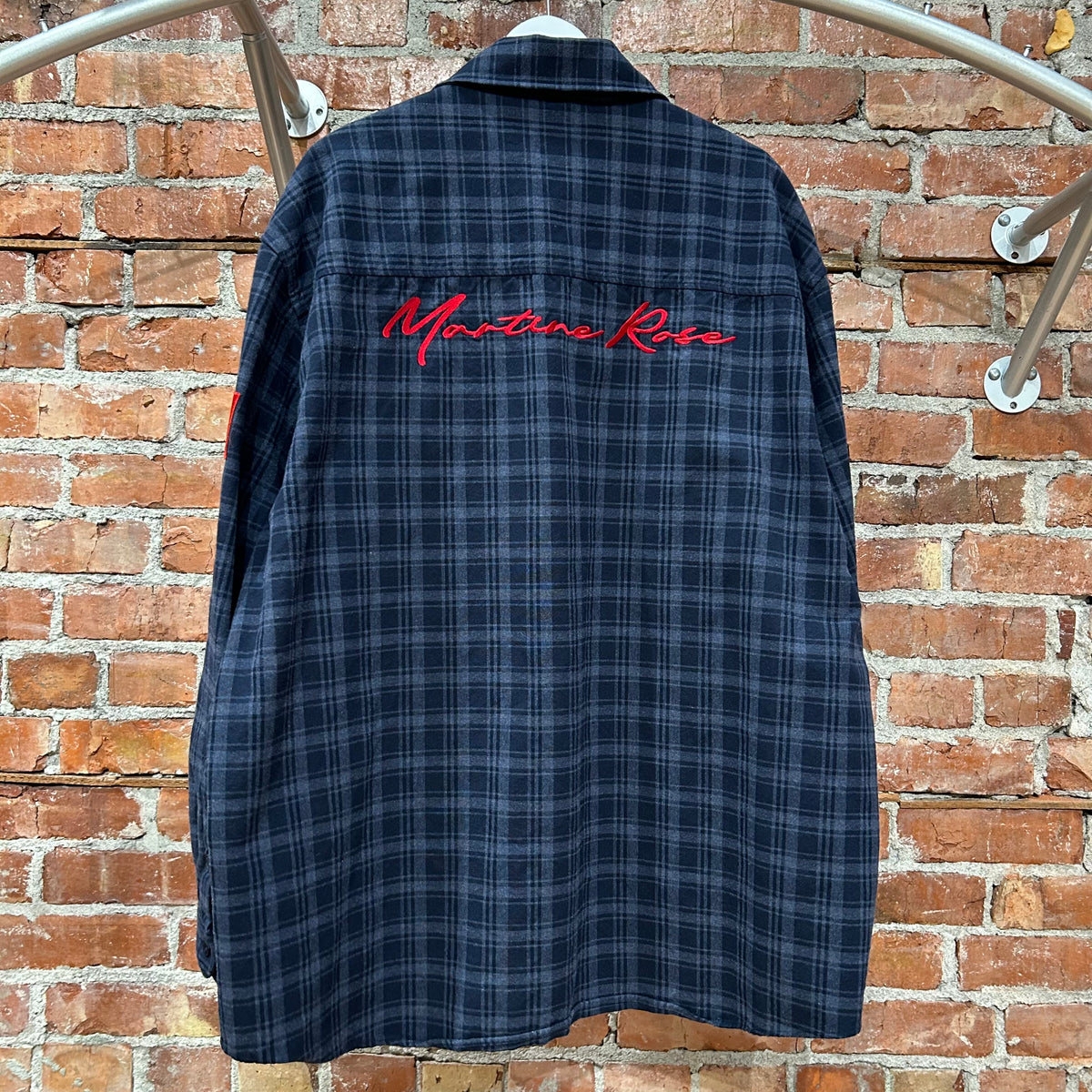 MARTINE ROSE WALLET CHAIN FLANNEL ‘NAVY’