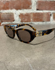 MIU MIU A03S TORTOISE FRAME SUNGLASSES ‘BROWN’