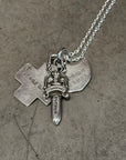 CHROME HEARTS 3 TRINKET NECKLACE ‘SILVER’