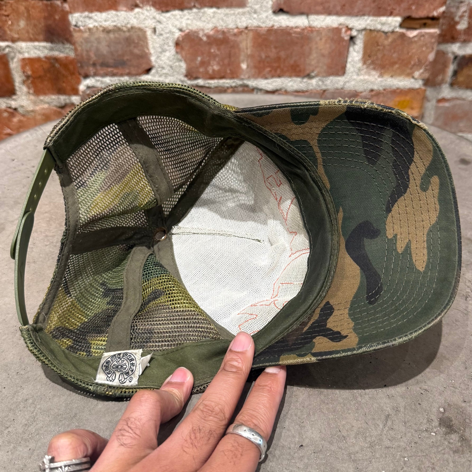 CHROME HEARTS VINTAGE F*CK CAMO TRUCKER ‘MULTI’