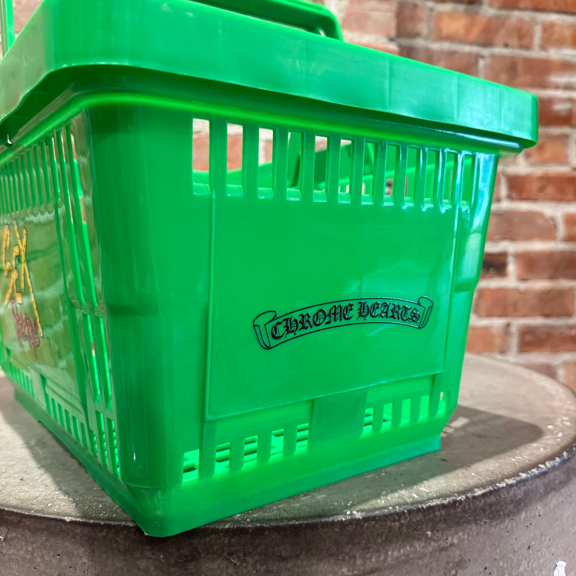 CHROME HEARTS MATTY BOY SEX RECORDS BASKET ‘GREEN’