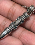 DEAL DESIGN LONG BILLET NECKLACE ‘SILVER’