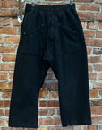 RICK OWENS DRKSDHW CROPPED SWEATPANTS ‘BLACK’