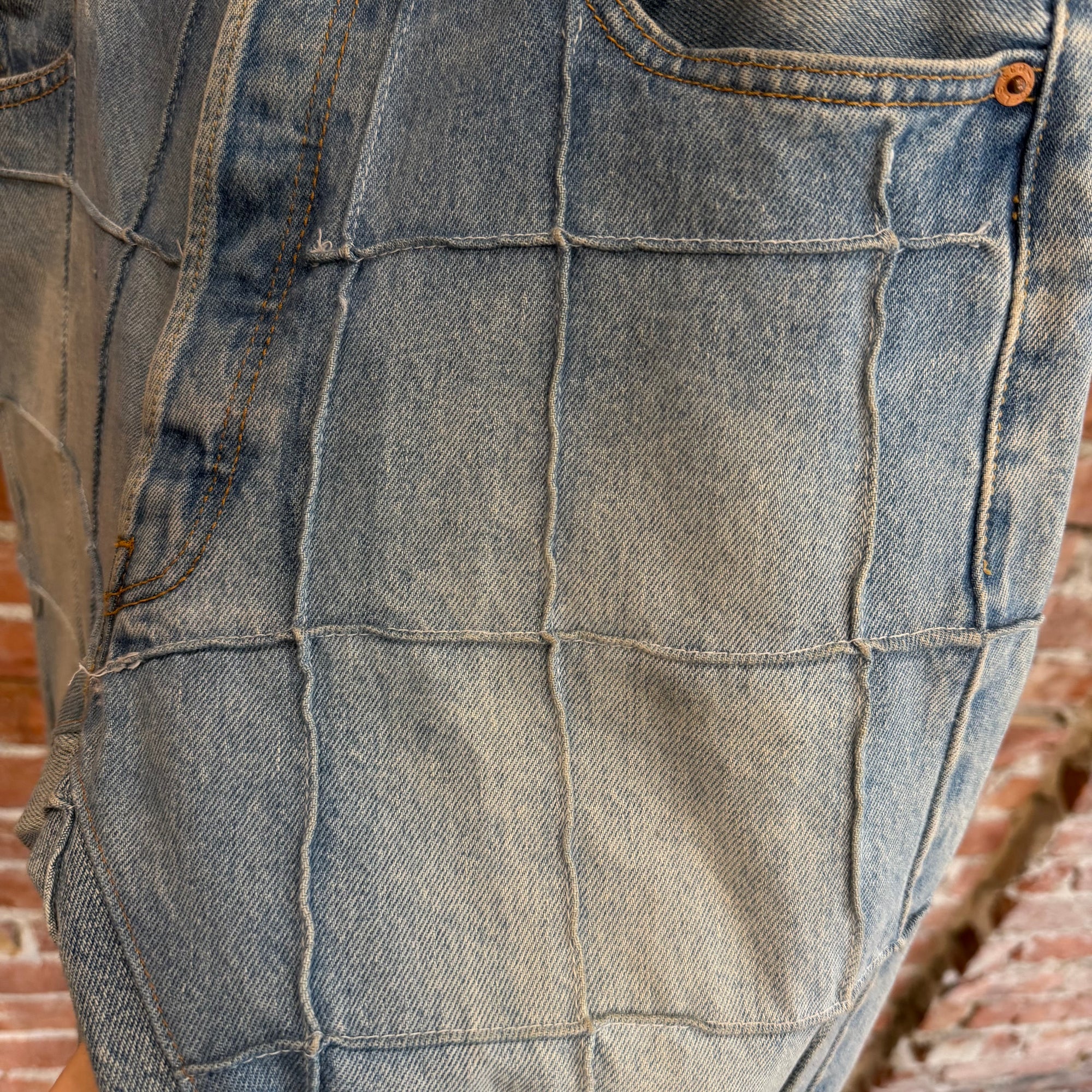GALLERY DEPT LENNY FLARE PATCHWORK DENIM ‘LIGHT BLUE’