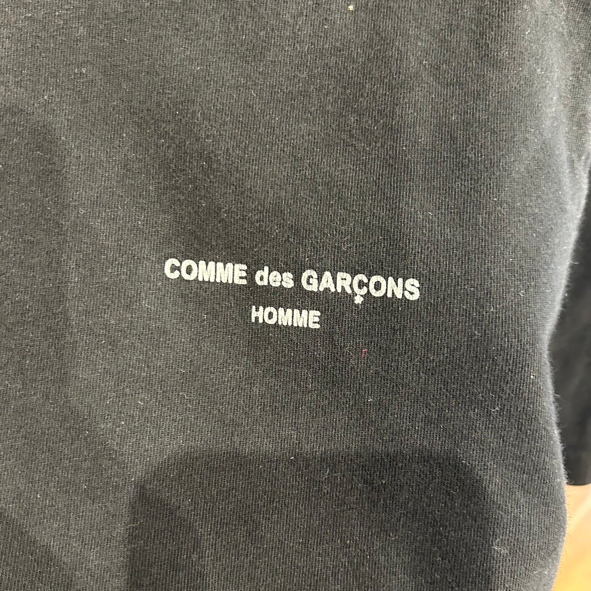 COMME DES GARCONS HOMME AD2018 MINI LOGO TEE ‘BLACK’